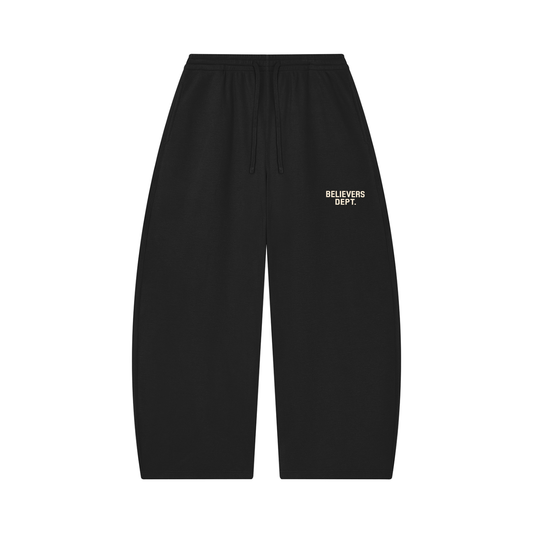 Unisex Waffle Barrel Leg Pants