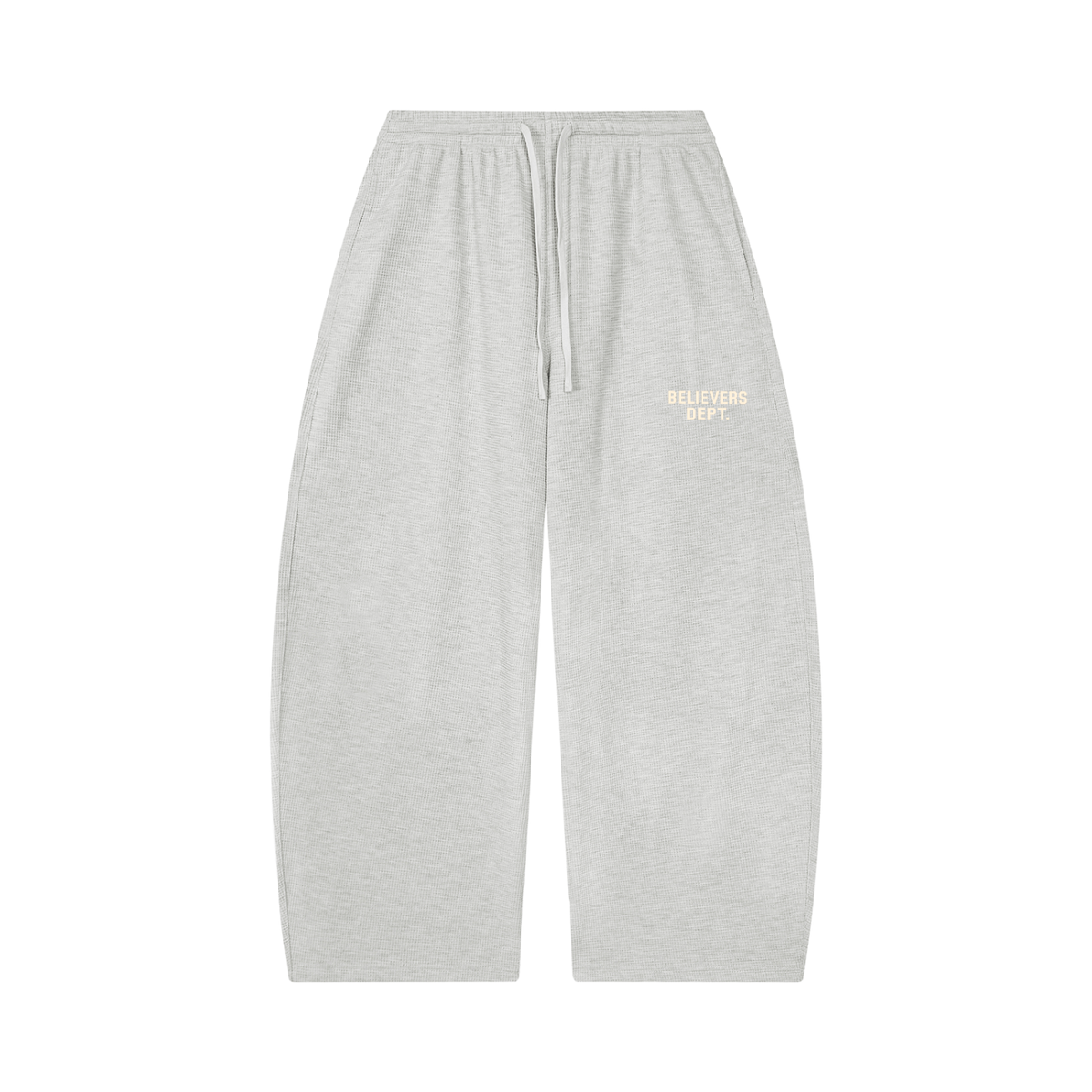 Unisex Waffle Barrel Leg Pants