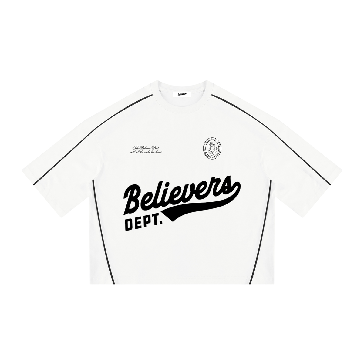 BLVRS Heavyweight Boxy Piping T-Shirt