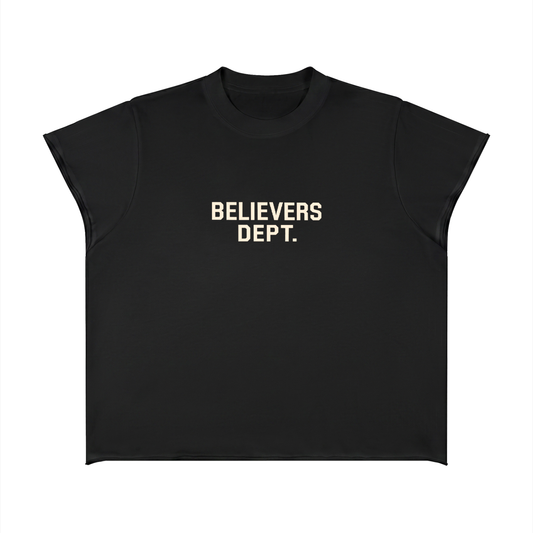 Unisex Boxy Raw Edge T-Shirt